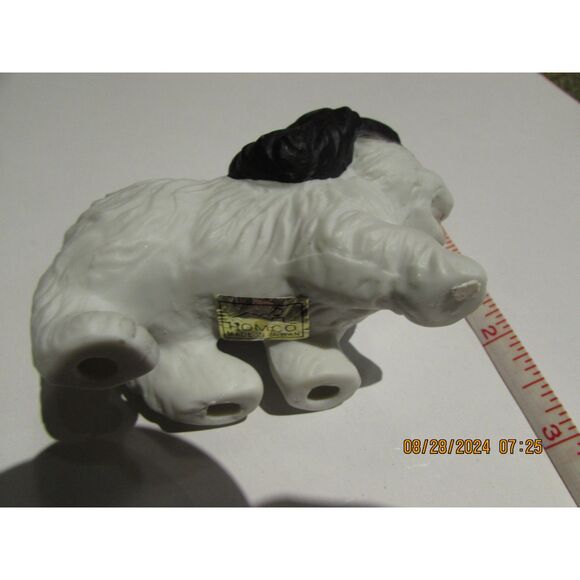 Homco sweet playful puppy dog SPRINGER SPANIEL white vintage Taiwan 3" figurine - Picture 9 of 9